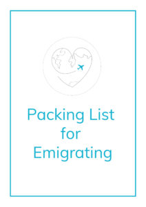 packing list, emigrating, packing to emigrate, packing list for emigrating, emigration, moving abroad,